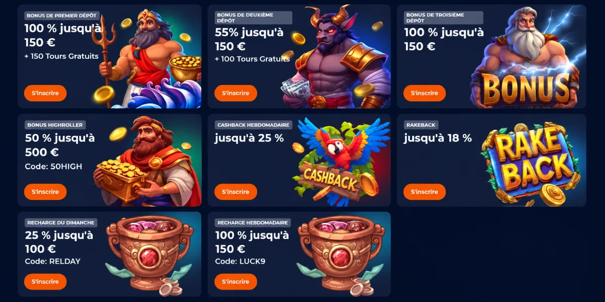 Nine Casino bonus 